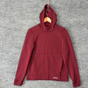 NOBULL Kids Burgundy Performance Scuba Hooded Pullover Sweatshirt Size M